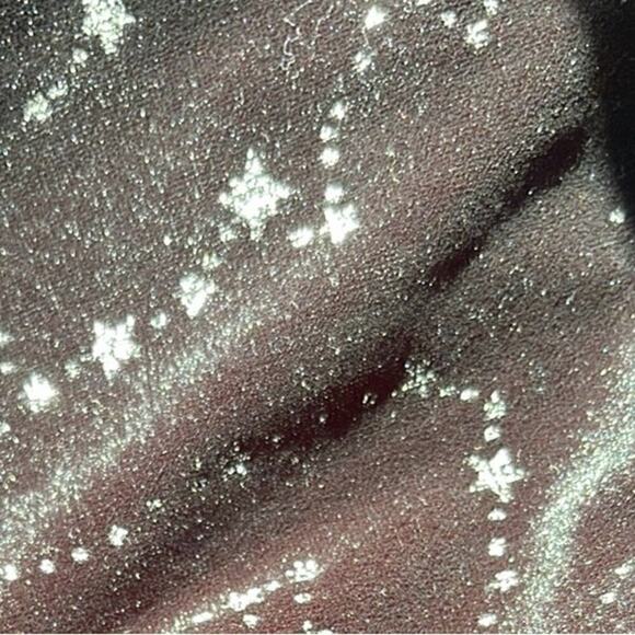 Zapaka Black Star Print Wrap Maxi Dress Sparkly Celestial Size 6 - Picture 8 of 16